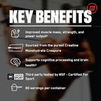 Bare Performance Nutrition unflavored creatine tub packaging view