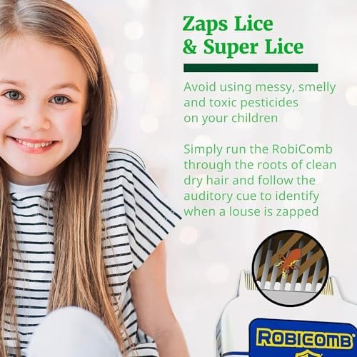 Side view of the adjustable electric lice comb showing suction technology.
