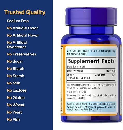 Puritan's Pride Beta Carotene authentic USA import packaging details