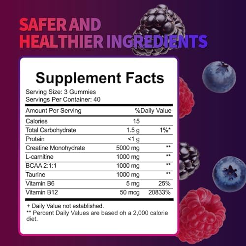 Vegan sugar-free creatine monohydrate gummies lifestyle view