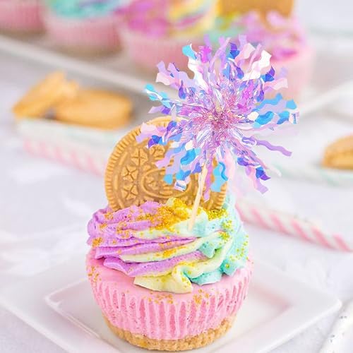 Detailed view of food grade bamboo stick on foil topper