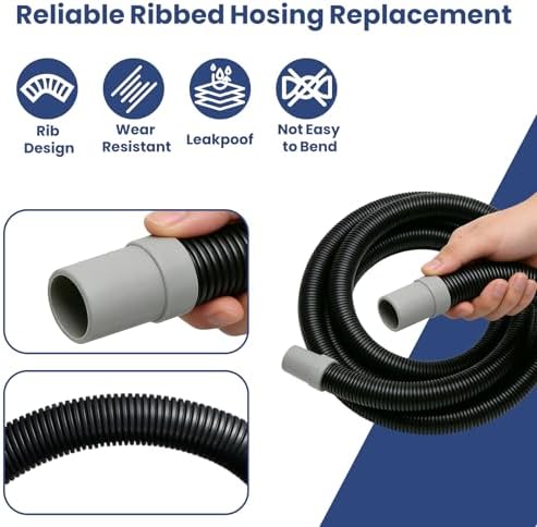 Detailed packaging view showing the specifications for internal and external diameter of the replacement hose.