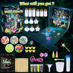Children using Jopsheen potion kit tools and glitter
