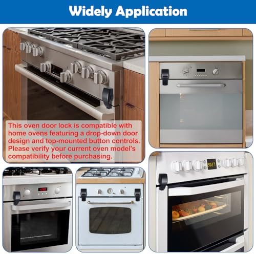 Windspeed white oven door lock for baby proofing