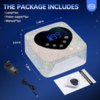 Christine Shelly professional nail curing lamp packaged for retail