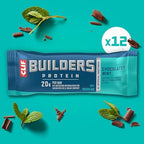 CLIF BUILDERS Protein Bars - Chocolatey Mint - 20g Plant Based Protein - Gluten Free - Non-GMO - Low Glycemic - No Artificial Sweeteners - 2.4 oz. (12 Pack) - Image 6