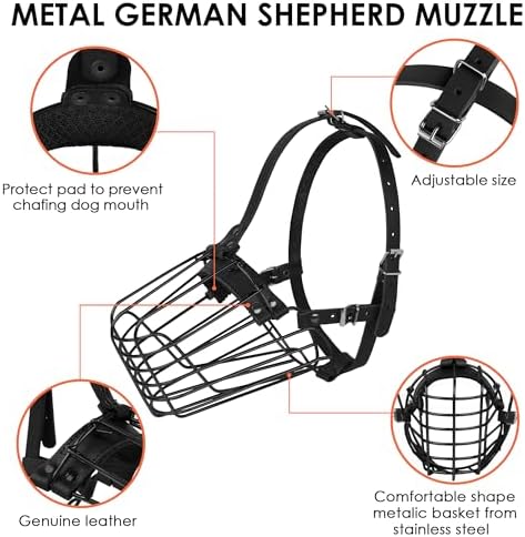 Secure buckle system on Budkas metal dog mask