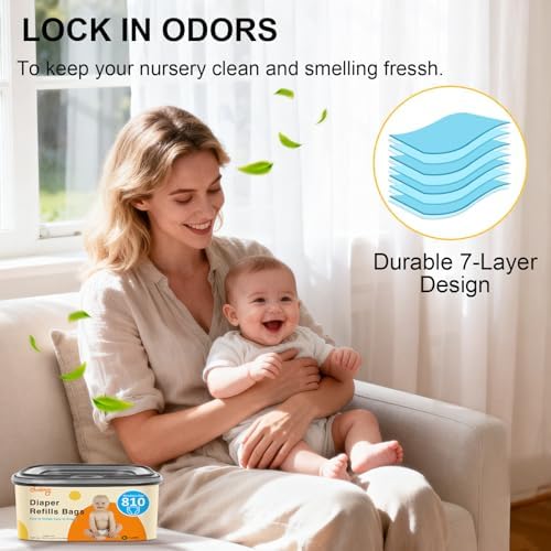 Godyoy diaper refill 3 pack boxes showing compatibility details