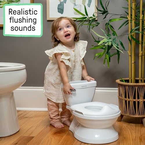 Rear view of Ingenuity potty showing built-in storage compartment