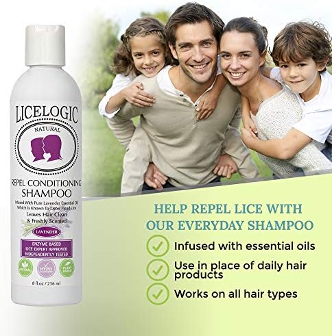 Natural enzyme based lice treatment and prevention bottle