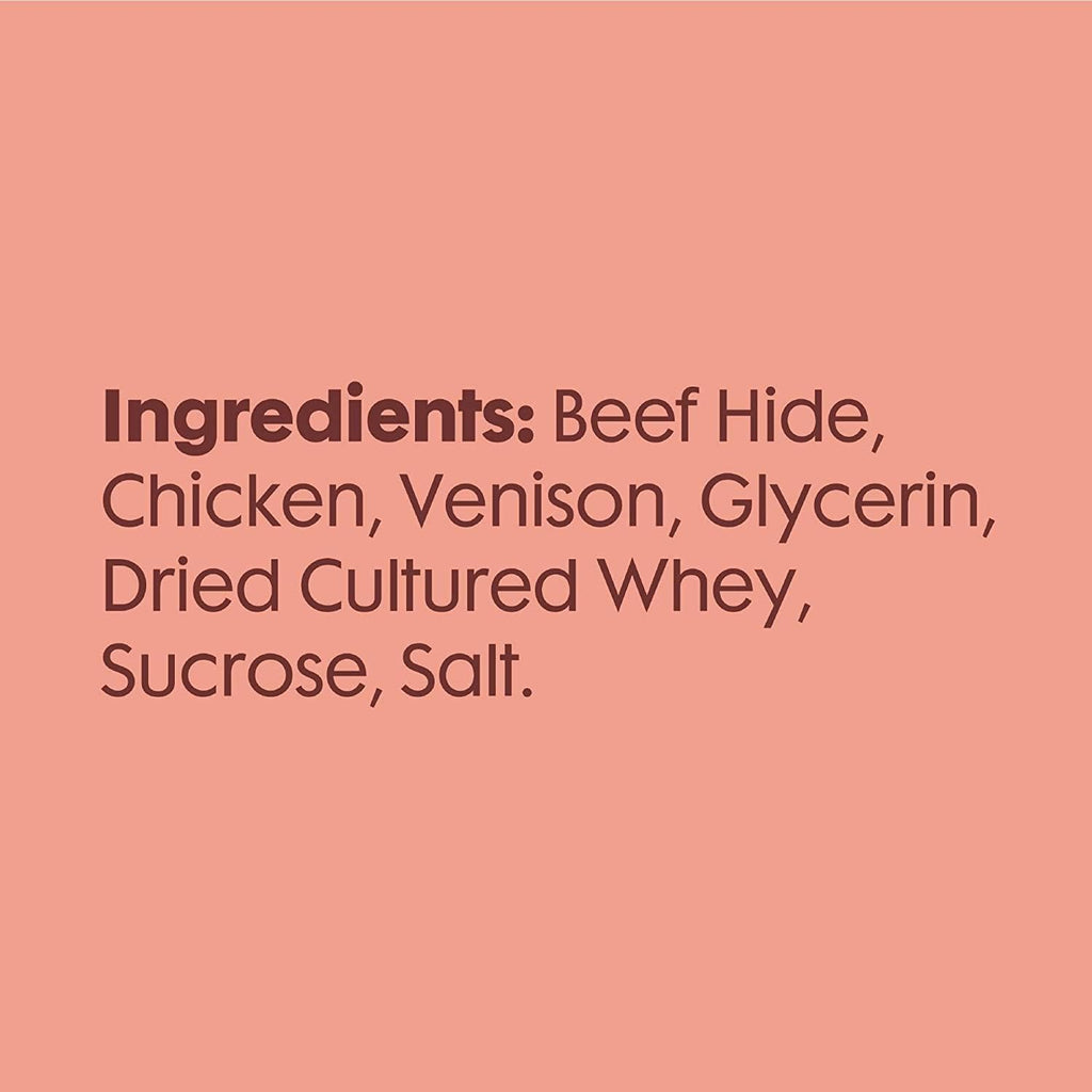 Back label of Better Belly highly digestible dog treats showing ingredients and usage guidelines