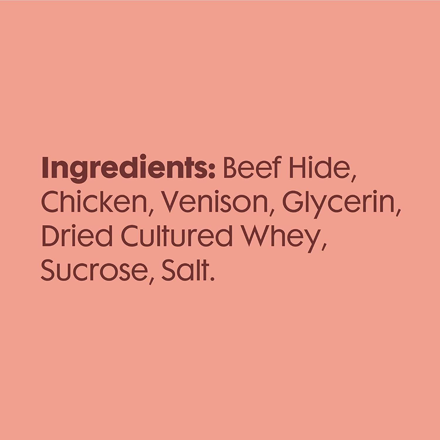 Back label of Better Belly highly digestible dog treats showing ingredients and usage guidelines