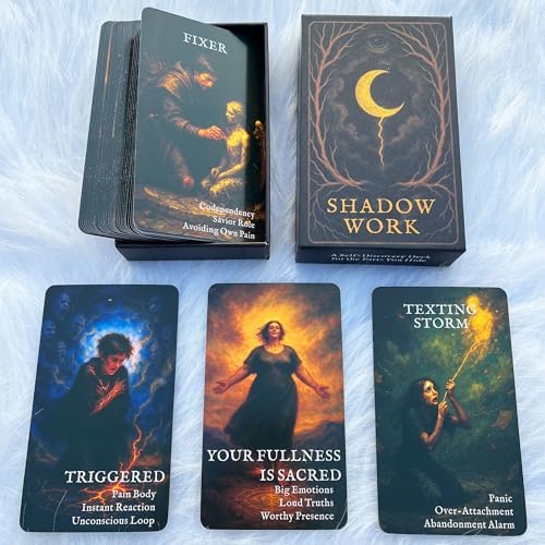 Fifty-four authentic GZXINKE healing oracle cards laid out for beginner meditation.