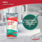 Leader foot care lambswool padding 2 pack for dancers and athletes
