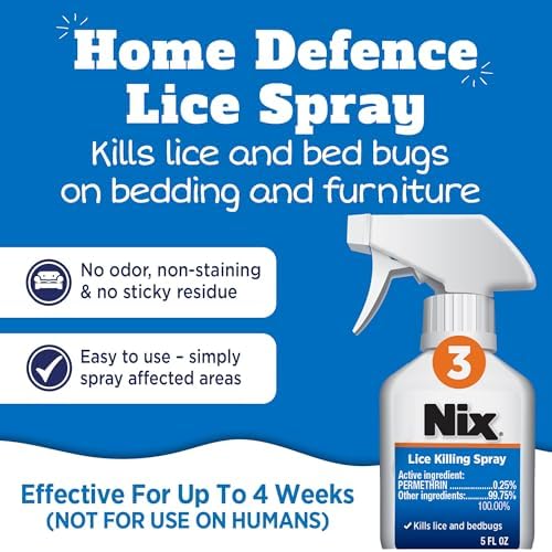 Back of Nix Lice Treatment box with detailed instructions and safety information.