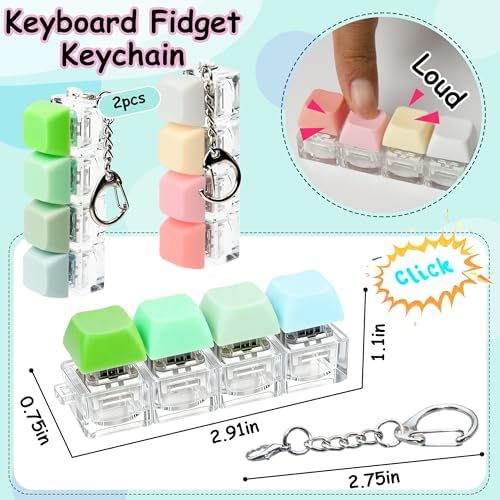 Two piece mechanical switch clicker toy displaying the transparent base structure