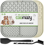 Coomazy Lick Mat 2-Pack showing flexible silicone material