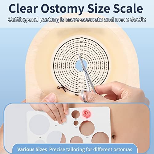 Rainlotus ostomy supplies drainable pouches showing the integrated hook and loop closure system