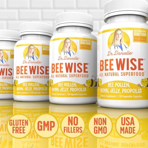 Doctor Danielle Bee Wise dietary supplement bottle top cap