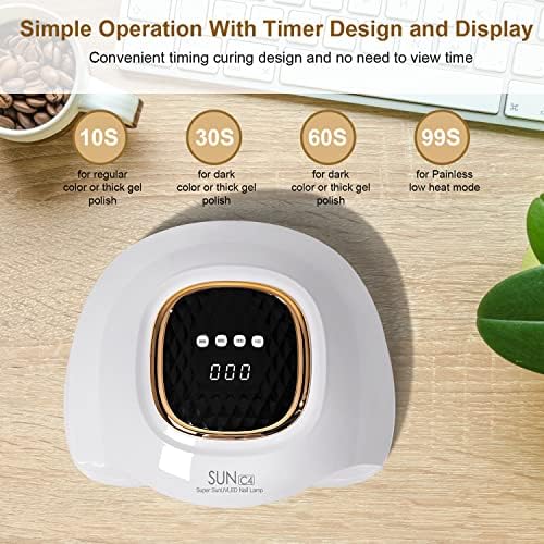 Mirage Layon nail dryer side angle showing control buttons