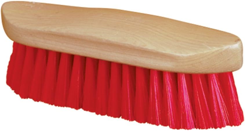 Weaver Equine dandy brush front view wood block with stiff PVC bristles