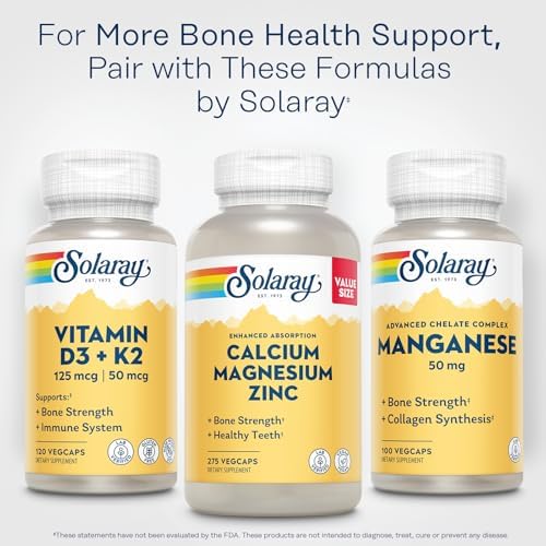 Top cap view of authentic Solaray Manganese mineral supplement