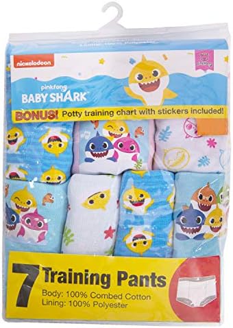Baby Shark toddler training underwear pack with motivational reward stickers