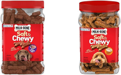 Milk-Bone Soft & Chewy Dog Treats, Made with Real Beef & Filet Mignon, 25 Ounce Canister - Image 11