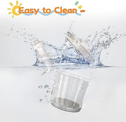 XSUN high borosilicate glass bowl baby food processor disassembled for easy dishwasher cleaning