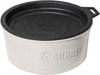 GUNNER Dog Bowl with Spill-Proof Travel Lid- K9 Companion Food & Water Bowl, Lightweight Rust-Proof & Shock Resistant Stackable, Leak Resistant Nesting Lid, (Tan) - Image 11