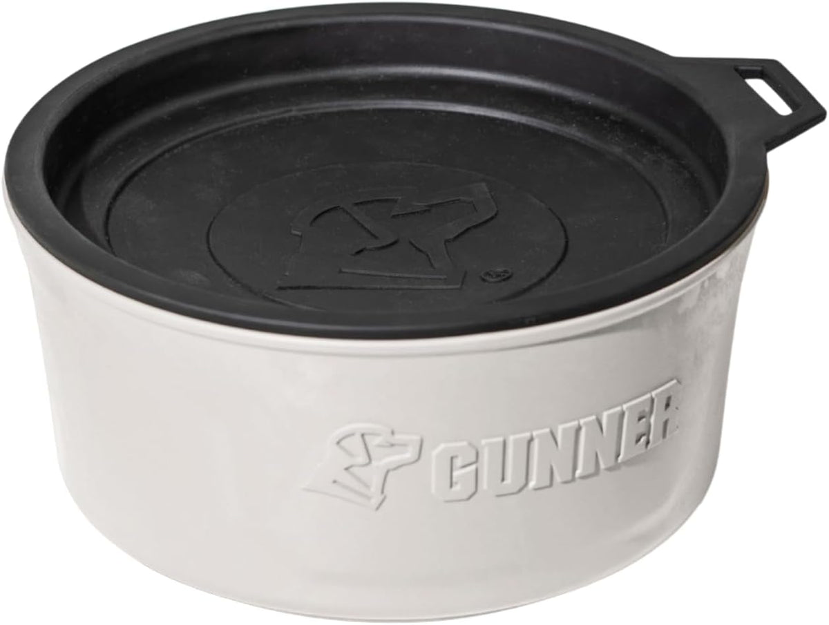 GUNNER Dog Bowl with Spill-Proof Travel Lid- K9 Companion Food & Water Bowl, Lightweight Rust-Proof & Shock Resistant Stackable, Leak Resistant Nesting Lid, (Tan) - Image 11