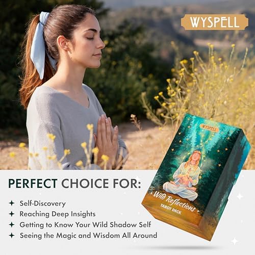 Wyspell tarot cards with meditation artwork