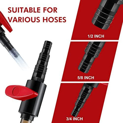 Dreyoo aquarium water changer hook packaging contents including the heavy duty PVC filler pipe