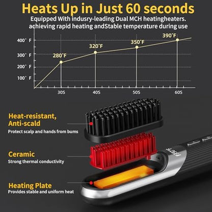 Qeowuo cordless brush with travel pouch and USB cable