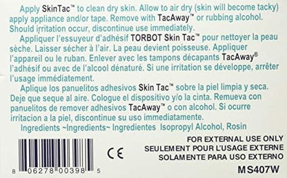 Hypoallergenic and latex-free adhesive barrier wipes for sensitive skin protection.