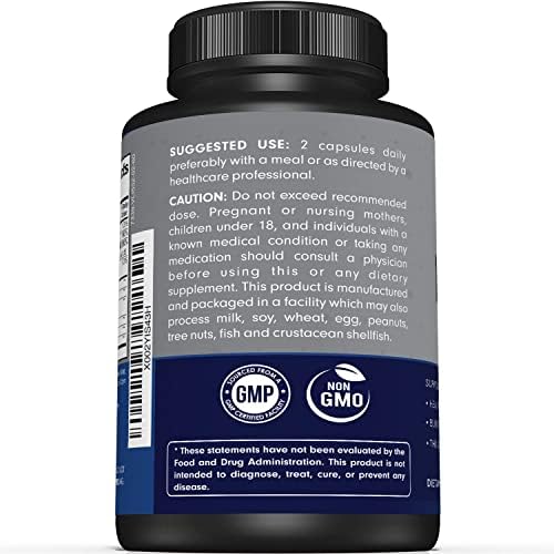 Imported Sunergetic bottle highlighting USA manufacturing and GMP certification.
