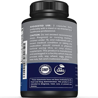 Imported Sunergetic bottle highlighting USA manufacturing and GMP certification.