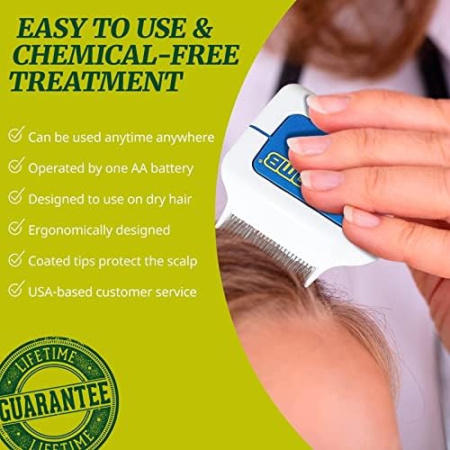 LiceGuard RobiComb battery compartment and power switch for easy operation