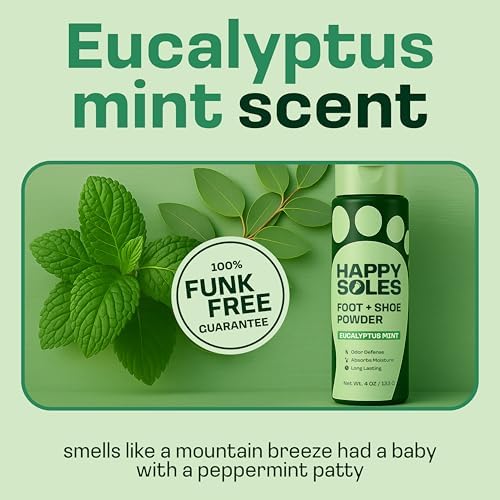 Happy Soles foot spray ingredients including bamboo and tapioca powder