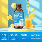 Elysx Liquid NAC Drops lifestyle shot with glass of water
