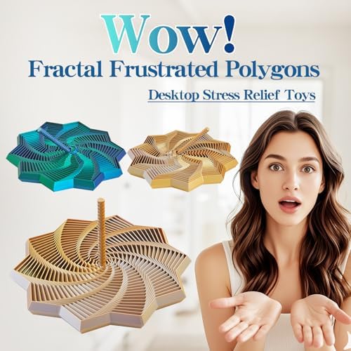 Faumish 3D printed geometric hexagon rings displaying color shifting silk plastic material