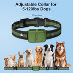 IP68 waterproof dog collar receiver showing secure silicone contact points