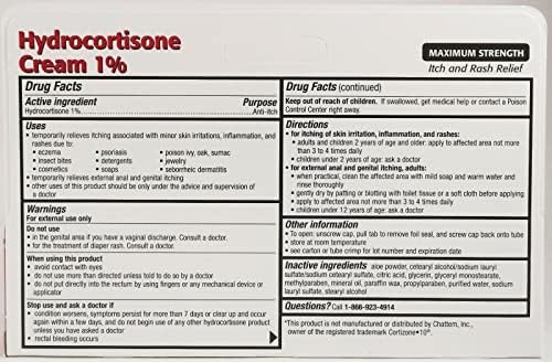 Authentic USA imported hydrocortisone cream with aloe vera for skin inflammation and rashes.