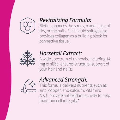 Hair growth pills by Applied Nutrition to provide assistance with thinning hair and weak nails