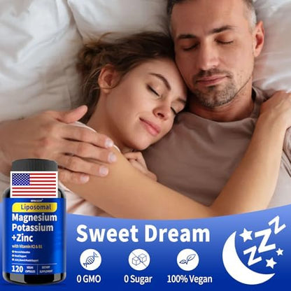 Qmiozzy authentic USA imported healthcare product packaging detailing the vitamin K2 and B1 formula.