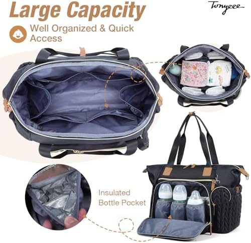 Tonyeee baby bag interior layout and storage compartments