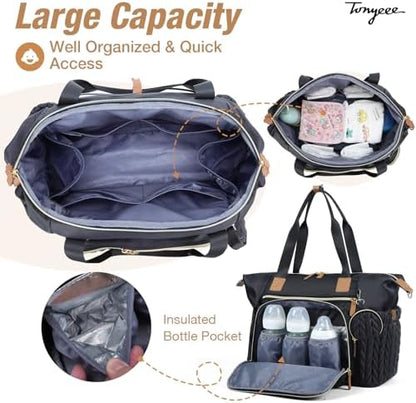 Detachable pacifier case included with Tonyeee diaper tote