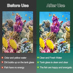 Demonstration of the water purification layers inside the Xbbwmrs medium aquarium filter.