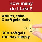 Nature Made fish oil packaging nutritional facts panel