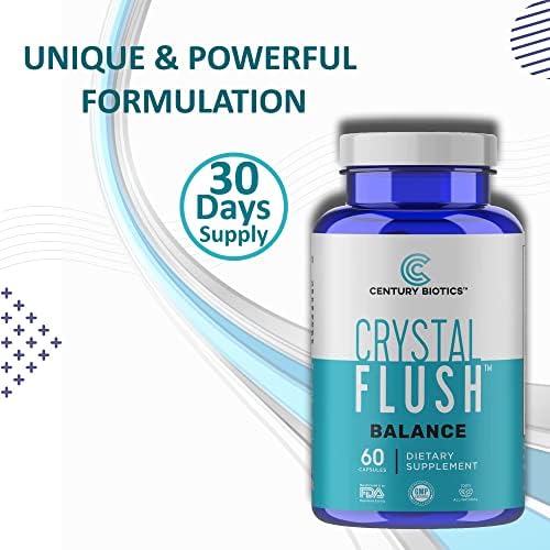 Authentic USA imported Crystal Flush Balance bottle for internal fungal support.